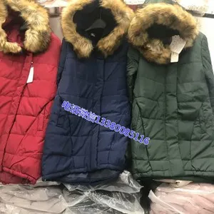 供应东莞博雨服装厂家甩卖女装冬装尾货库存棉衣大清仓