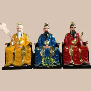 寺庙***雕塑 玉皇上帝神像 玉清上清太清 三清道祖佛像 玻璃钢树脂佛像 老天爷神像批发
