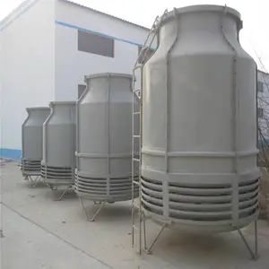 圆形逆流式玻璃钢冷却塔 10-200吨工业玻璃钢冷却塔 超低噪 厂家朝兴