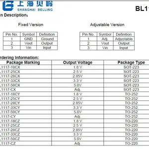 �����Ϻ�����������ѹ��BL1117-18CX