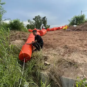 水上闸口柔性拦河索 浮筒水面警示警惕抬揽浮漂
