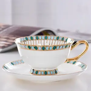 唯奥陶瓷厂供应咖啡杯碟 欧式骨瓷礼品水杯套装