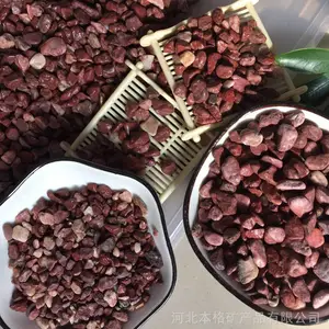 �Ƶ�װ������쾰 ԰����·��ɫ��ճʯ 6-8mm ����