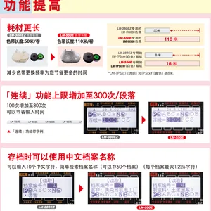 MAX线号机号码管打码机LM-550E打印套管标签