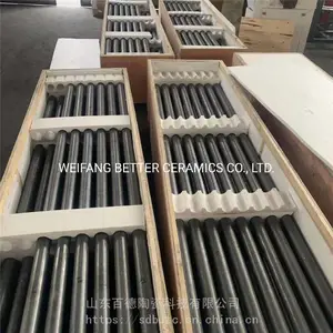 百德厂家直供反应烧结碳化硅棍棒 急冷管 碳化硅风管