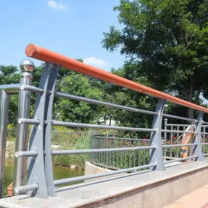 桥梁防护护栏生产厂家 景观防撞护栏来图定制桥梁灯光护栏