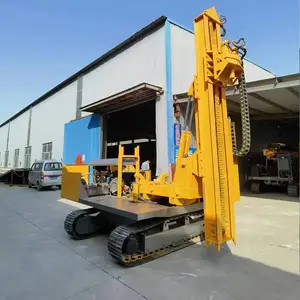中旺 建筑工程用 履带式全液压 光伏太阳能打桩机