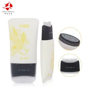 D55树皮纹软管 头皮护理 梳子头 化妆品软管包材 硅胶加橡胶梳