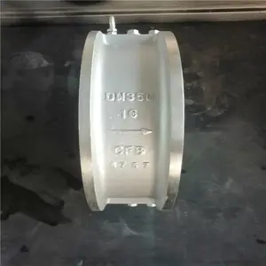 逆止阀不锈钢304材质 H76X-25P H77X-25P 蝶形双瓣对夹式止回阀 DN450