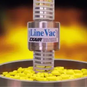 EXAIR空气操作输送机材料转移料斗装载铝不锈钢自动化传输line vac