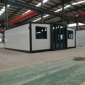 20尺40尺可折叠双翼扩展集装箱房屋可移动活动板房