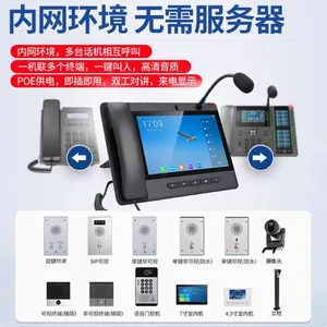 佳苒ip网络对讲系统一键求助终端SIP网络电话机双向语音对讲呼叫器联网岗亭停车场医院可视通话紧急报警器