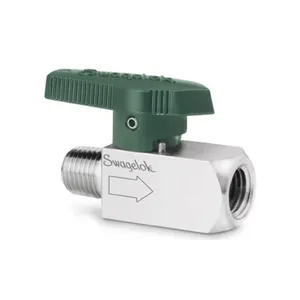 SS-4P4T5 世伟洛克不锈钢四分之一圈仪表旋塞阀,1/4 in. MNPT x 1/4 in. FNPT,1.0 Cv