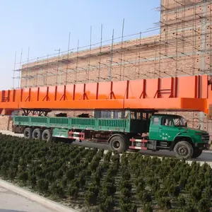 MH16t 20米跨度 外悬5 米 电动葫芦 5吨单梁行车价格 跨度定制 宏发起重厂家