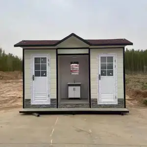 工厂用移动厕所 外观简约 体积小巧 落地接水电即可使用