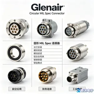 Glenair ITS4103R20-4P 航空连接器 快速卡口锁紧 原厂代理