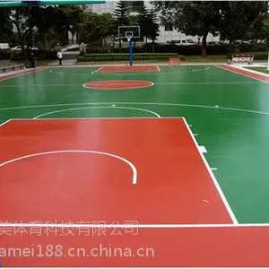 硅PU材料厂家浅析硅PU球场的铺设要点