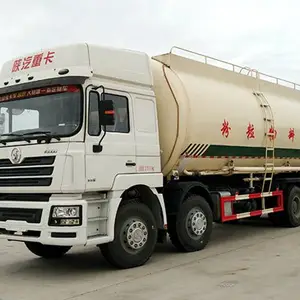 轻量化前四后八粉粒物料运输车 30方散装水泥车 红岩前四后八散装水泥车 干粉砂浆车价格