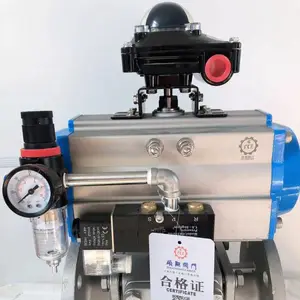 Q641F气动球阀Q645/644气动三通球阀生产厂家销售硕翔阀门