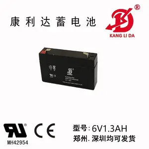 康利达6V1.3AH铅酸蓄电池用于考勤机 报警器等不漏酸***