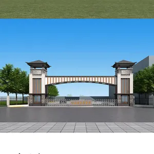 古建水榭亭楼牌坊小区门头广场景观廊架厂家定做