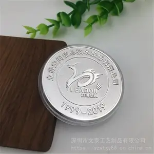 热销金银周年定制 公司庆典创意纪念章 99纯银定做