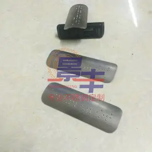 电梯口不锈钢盲文凸点触摸字牌不锈钢点字标识牌