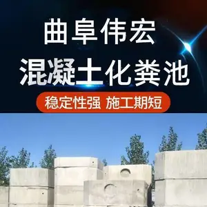 预制成品水泥化粪池 钢筋混凝土市政改造污水池 商砼整体式蓄水池