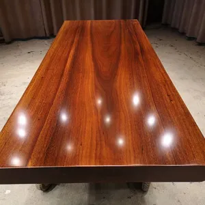 批发实木大板桌 奥坎210长85宽 原木办公会议桌电脑桌茶桌现货***简约现代