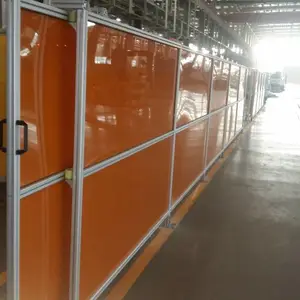 焊接防护屏,辽宁焊接防护围栏隔断,PVC焊接防护屏生产厂家,高藤门业