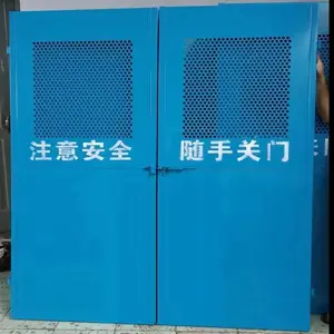 工地楼层电梯隔离门 临时施工门定做 建筑井口防护门