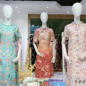 真丝连衣裙 品牌女装折扣走份批发