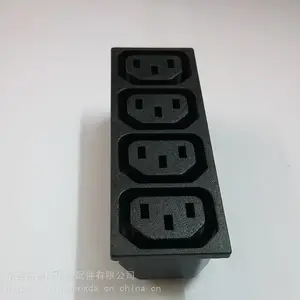 生产供应机柜插座电器AC电源输出品字电源母座四联