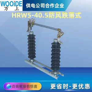 防风型复合跌落式熔断器HRW5-40.5KV/200A户外高压支柱保险丝万上