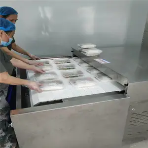 隧道式加热设备 流水线学生快餐冷链盒饭微波复热机