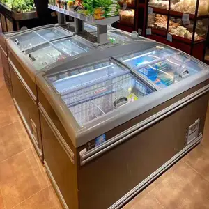 松下冷冻岛柜LDG-188LVC-W 超市冷冻展示柜水饺冷冻柜