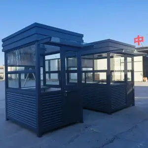 盘锦新发地市场保安员岗亭 室外收费岗亭售货亭定制 沈阳不锈钢岗亭生产加工