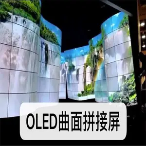 55�� OLED����ƴ���� ������ʾ�� ���Գ�����ֽ��չ�����ε���ǽ