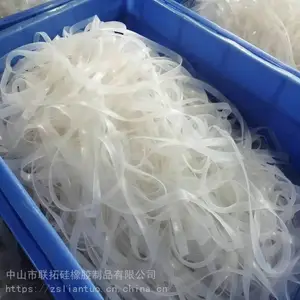 硅胶扁条 厚度0.6mm宽10硅胶挂绳防水密封条 可来图来样定做挤出