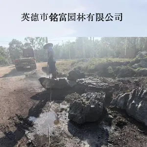 大英石景观原石 韩国庭院造景专用 批量装柜出口大英石现货