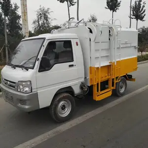 广东 电动三轮自装自卸垃圾车 电动挂桶垃圾车 物业小区新能源四轮电动垃圾车