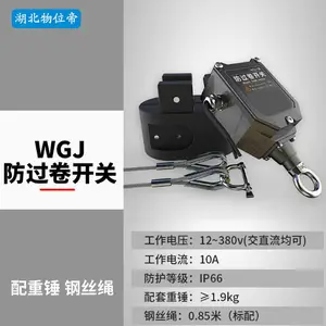 LX10-32 防冲顶限位开关 钢丝绳防过卷开关 WWD 汉开