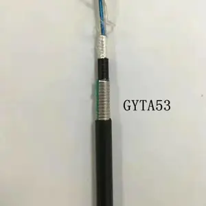 地埋24芯光缆GYTA53 单模重铠直埋双护套24B1防鼠高速公路专用光纤线