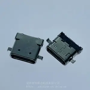 TYPEC ����ĸ�� USB3.1 ˫�ǳ������ 16PIN����DIP+SMTĸ�� ����8.65mm