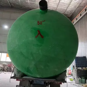陕 西渭 南蒲 城县玻璃钢波纹化粪池 地埋式污水存储罐 三格成品蓄水池