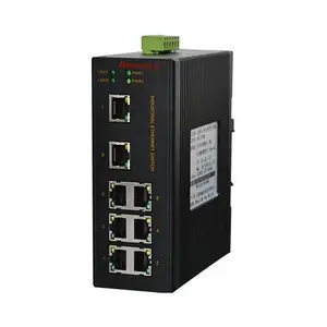 MIE-1008 8FE卡轨式百兆非网管工业以太网交换机