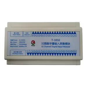 供应掌中宇T-1032 基于以太网的32路数字量输入采集模块 TCP/IP通讯