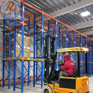 供应重型仓储设备 冷轧钢9000mm长驶入式 贯通式库房用货架