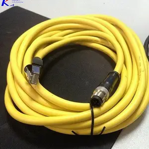 M12转RJ45双端总线连接器长度芯数公母任选