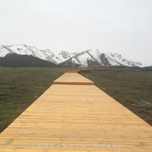 新疆樟子松防腐木栈道厂家 景区木栈道 防腐木亲水平台 防腐木观景台